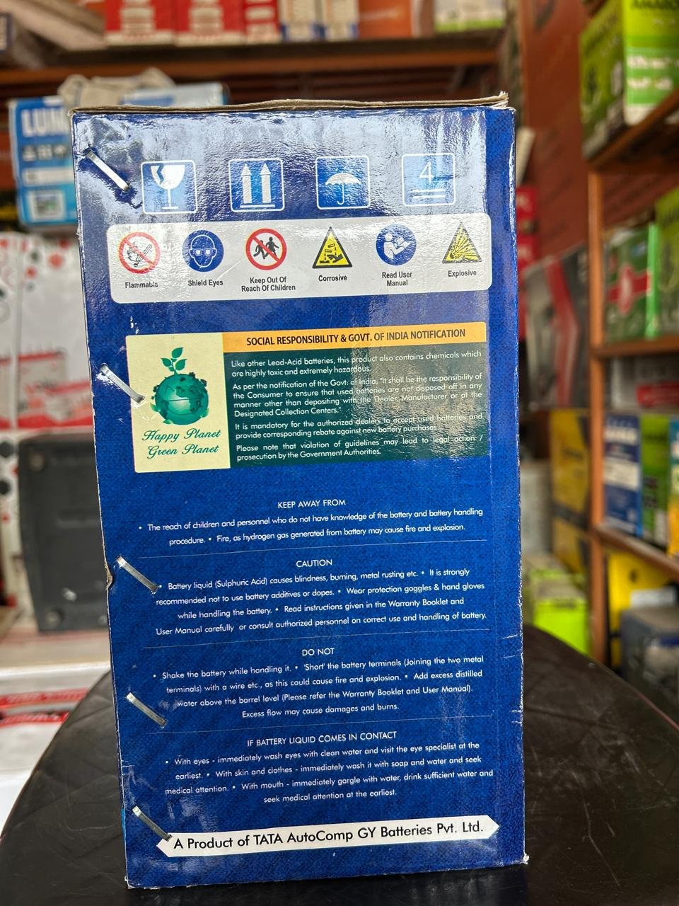 Tata Green Automotive Battery – Lead Acid Battery - Image 2