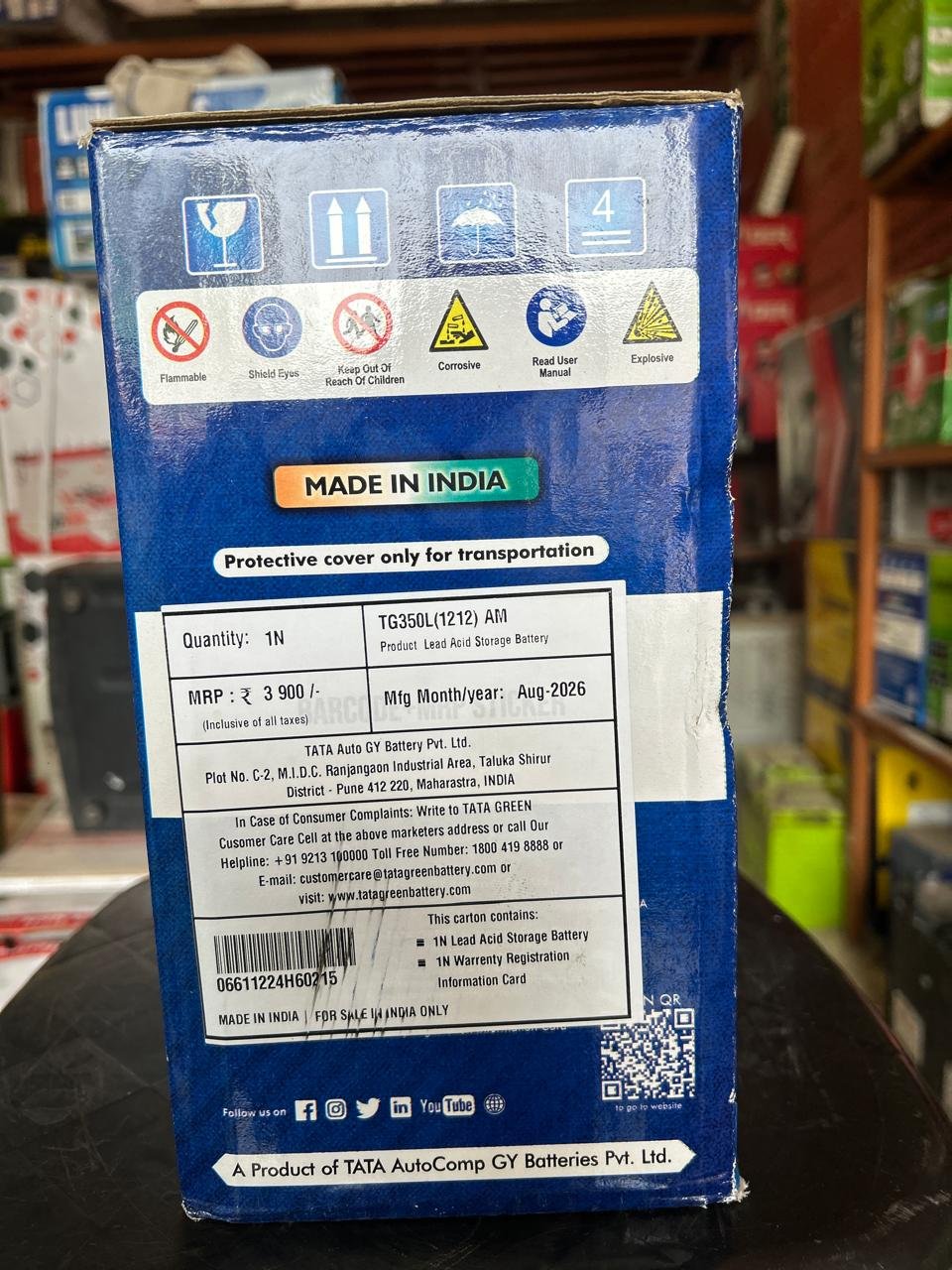 Tata Green Automotive Battery – Lead Acid Battery - Image 3