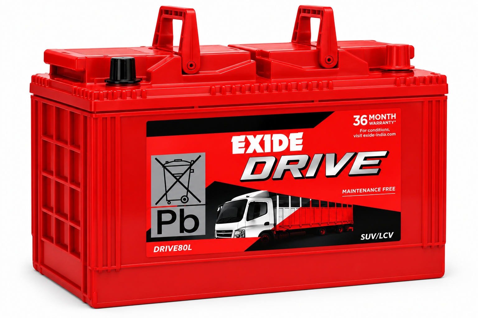 Exide DRIVE(DRIVE80L) Battery - Image 3