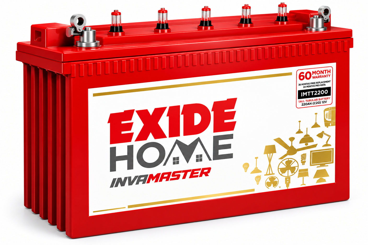 Exide Invamaster Imtt 2200 (220ah) - Image 3