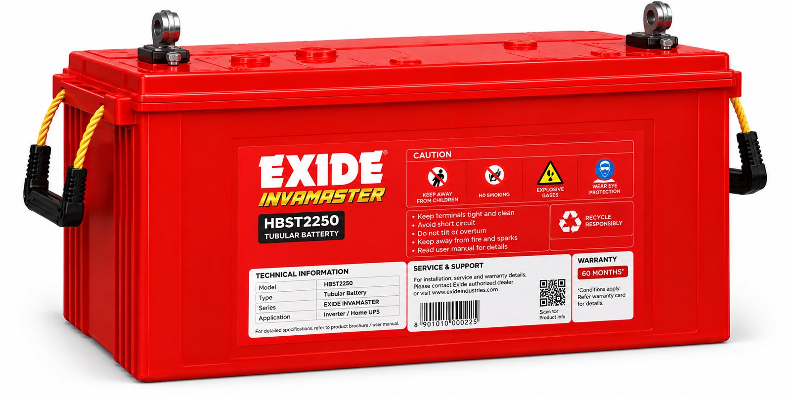 EXIDE Home Invamagic HBST2250 Inverter Battery - Image 2