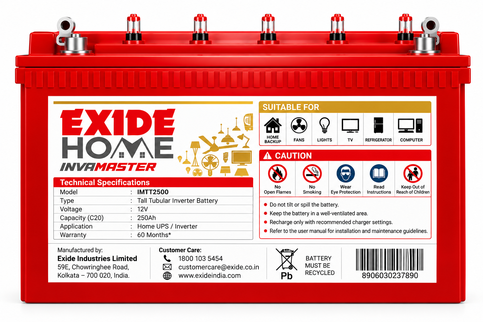 Exide Imtt 2500 (250ah) - Image 2