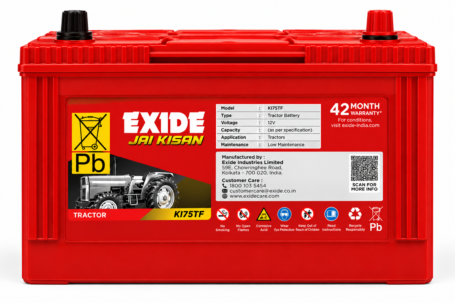 Exide JAI KISAN(KI75TF) Battery - Image 2