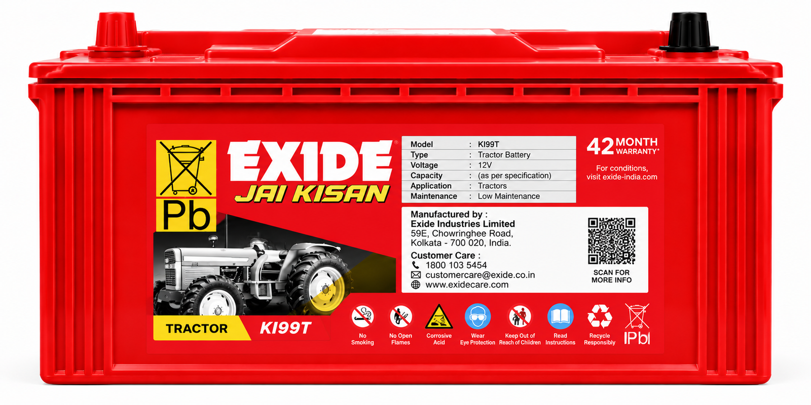 Exide JAI KISAN(KI99T) Battery - Image 2