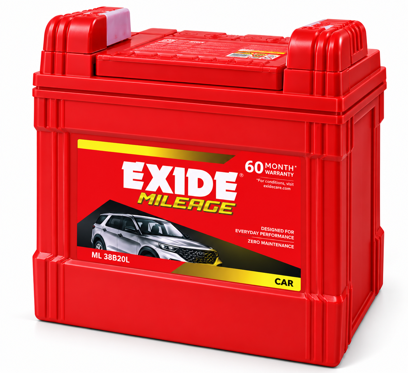 Exide MILEAGE(ML38B20L) Car Battery - Image 3