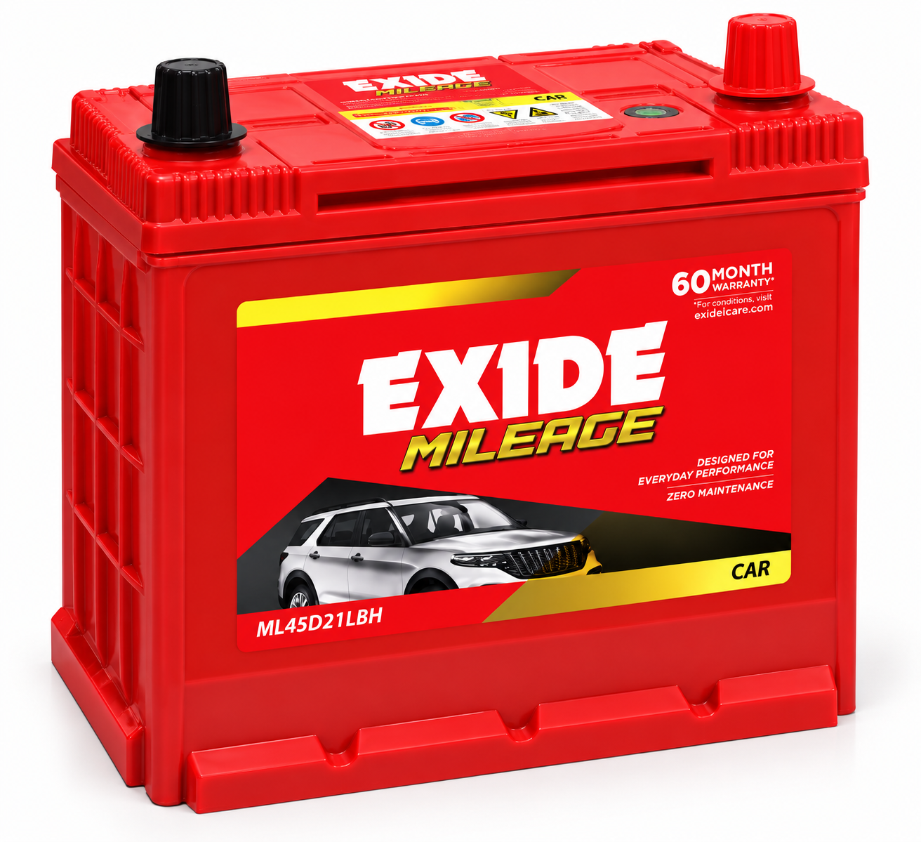 Exide MILEAGE(ML45D21LBH) Car Battery - Image 3