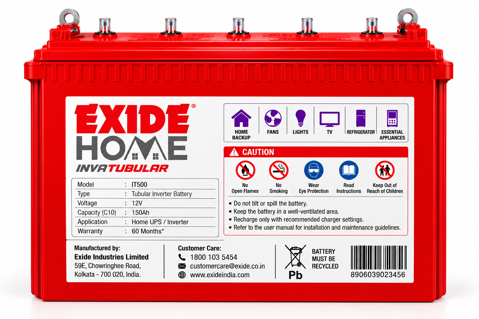 EXIDE INVA TUBULAR(IT500) - Image 2
