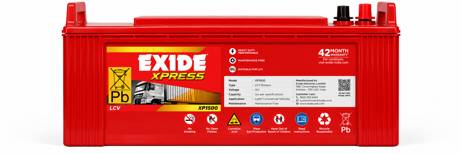 Exide XP1500 Battery - Image 2