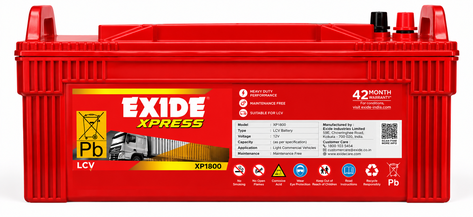 Exide XPRESS(XP1800) Battery - Image 2
