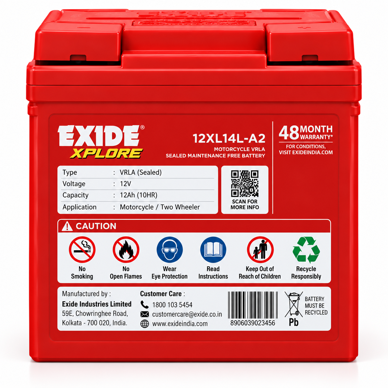 EXIDE XPLORE(12XL14L-A2) - Image 2