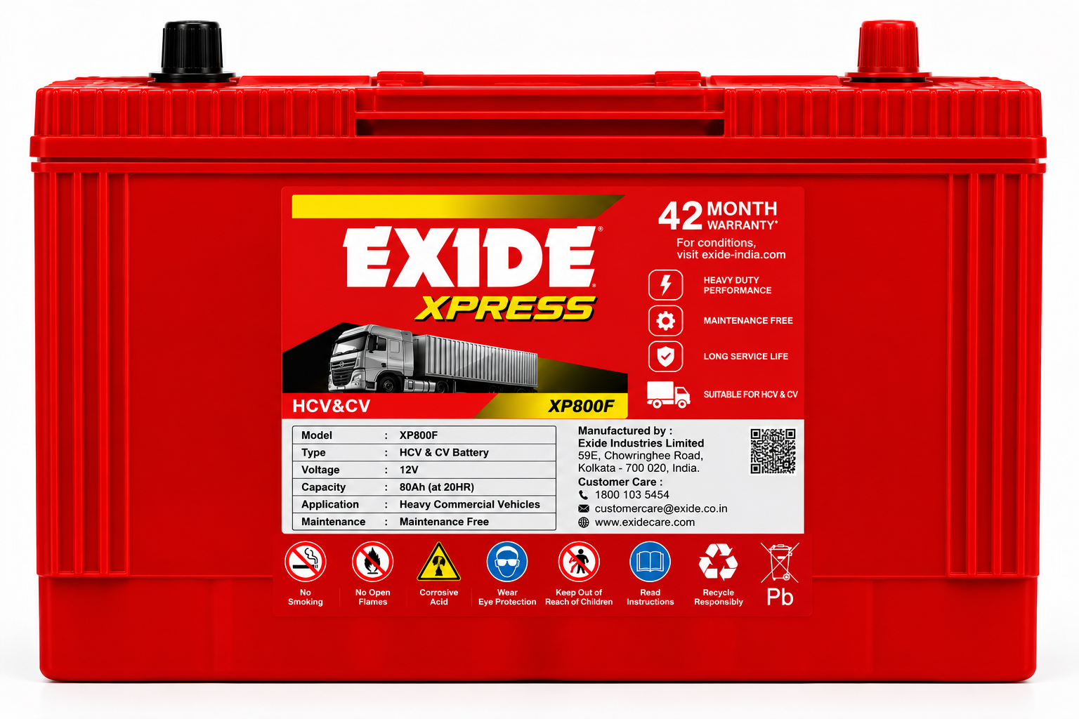 Exide XPRESS(XP800F) Battery - Image 2