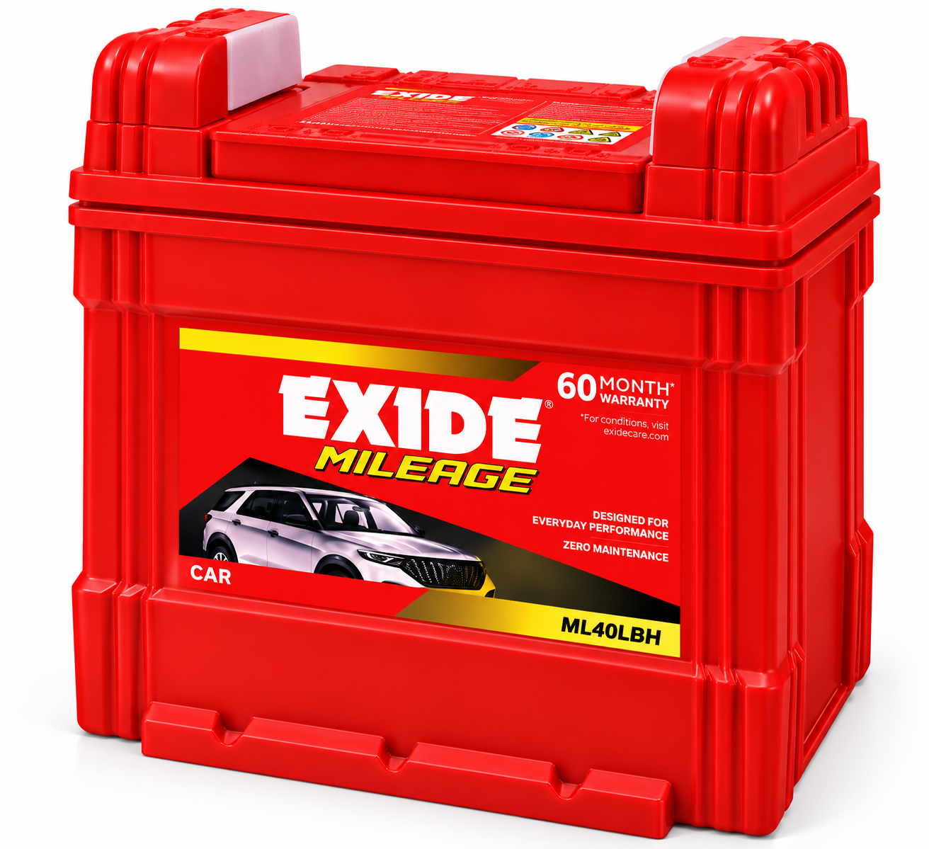 Exide ML40LBH/RBH Car Battery - Image 3