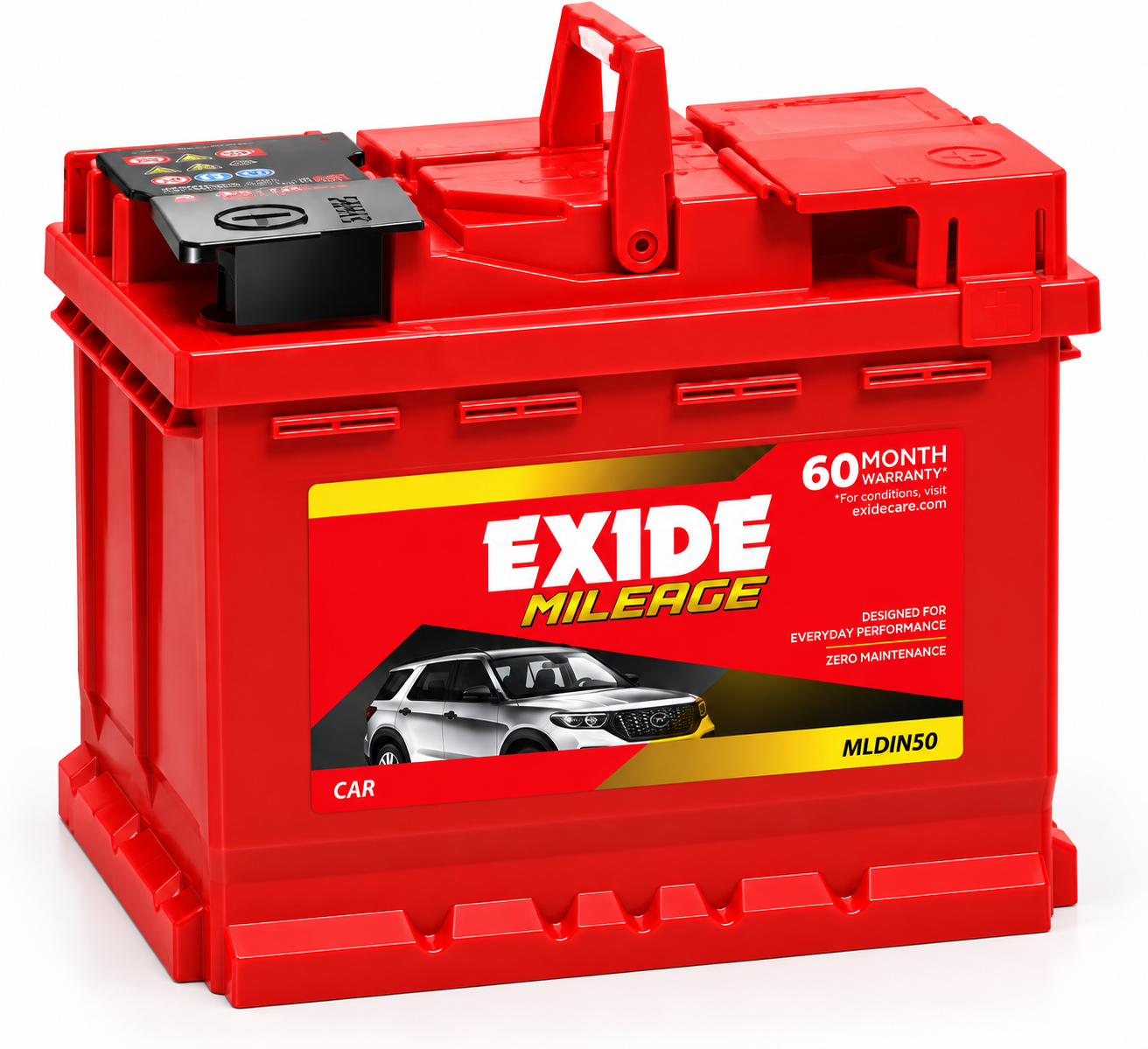 Exide MILEAGE(MLDIN50) Car Battery - Image 3