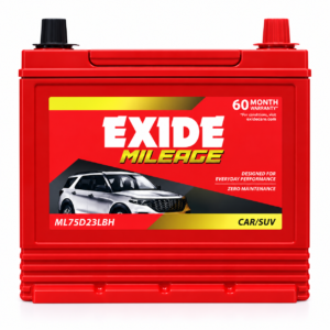 Exide MILEAGE(ML75D23LBH) Car Battery